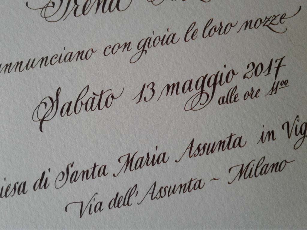 Calligrafia per cerimonie - Ketty Agnesani